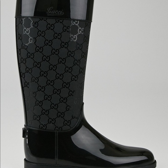 gucci rubber boots
